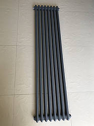 Сірий вертикальний радіатор опалення 150х36 см Bari 8/1500