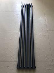 Сірий вертикальний радіатор опалення 150х29.5 см Matera 5/1500
