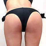 Жіночі купальні плавки бразиліана, чорного кольору, фото 6