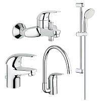 Набір змішувачів Grohe Euroeco 123242K