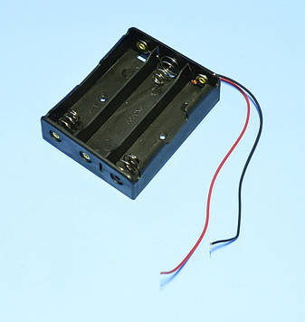 Тримач акумулятора 18650*3шт, контакт-пружина, Китай