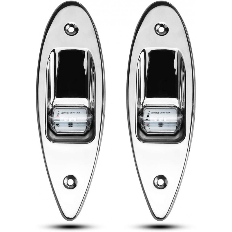 Навігаційні вогні SunFine LED пара червоний-зелений 12В, фото 1