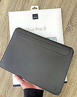 Чехол-папка WIWU Skin Pro II PU Leather Sleeve для MacBook Pro 15 (2016-2019) Серый