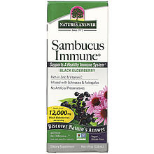 Чорна бузина Nature's Answer "Sambucus Immune" з ехінацеєю й астрагалом, 12000 мг (120 мл)