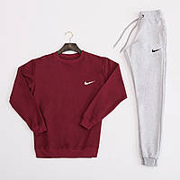 Чоловічий спортивний костюм NIKE двонитка Світшот з логотипом Найк і чоловічі штани NIKE с карманами