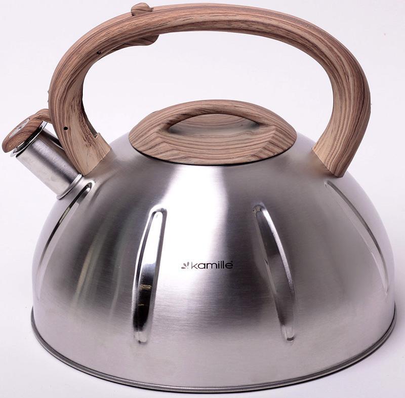 Чайник Kamille Whistling Kettle 5 л із неіржавкої сталі зі свистком