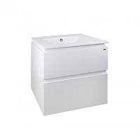 Комплект Qtap Albatross 605х725х460 White тумба підвісна + мийка врізна QT0172TP600D3060CW