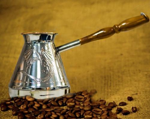 Турка мідна "Драйони" 750 мл, фото 1