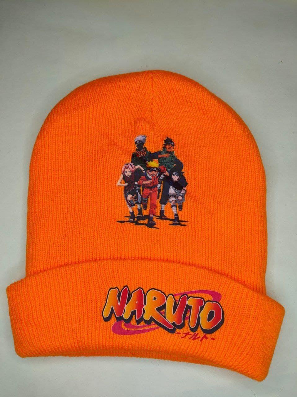 Шапка з наклейкою Наруто (orange) №1