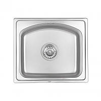 Кухонна мийка Qtap 4842 dekor 0,8 мм (QT4842MICDEC08)