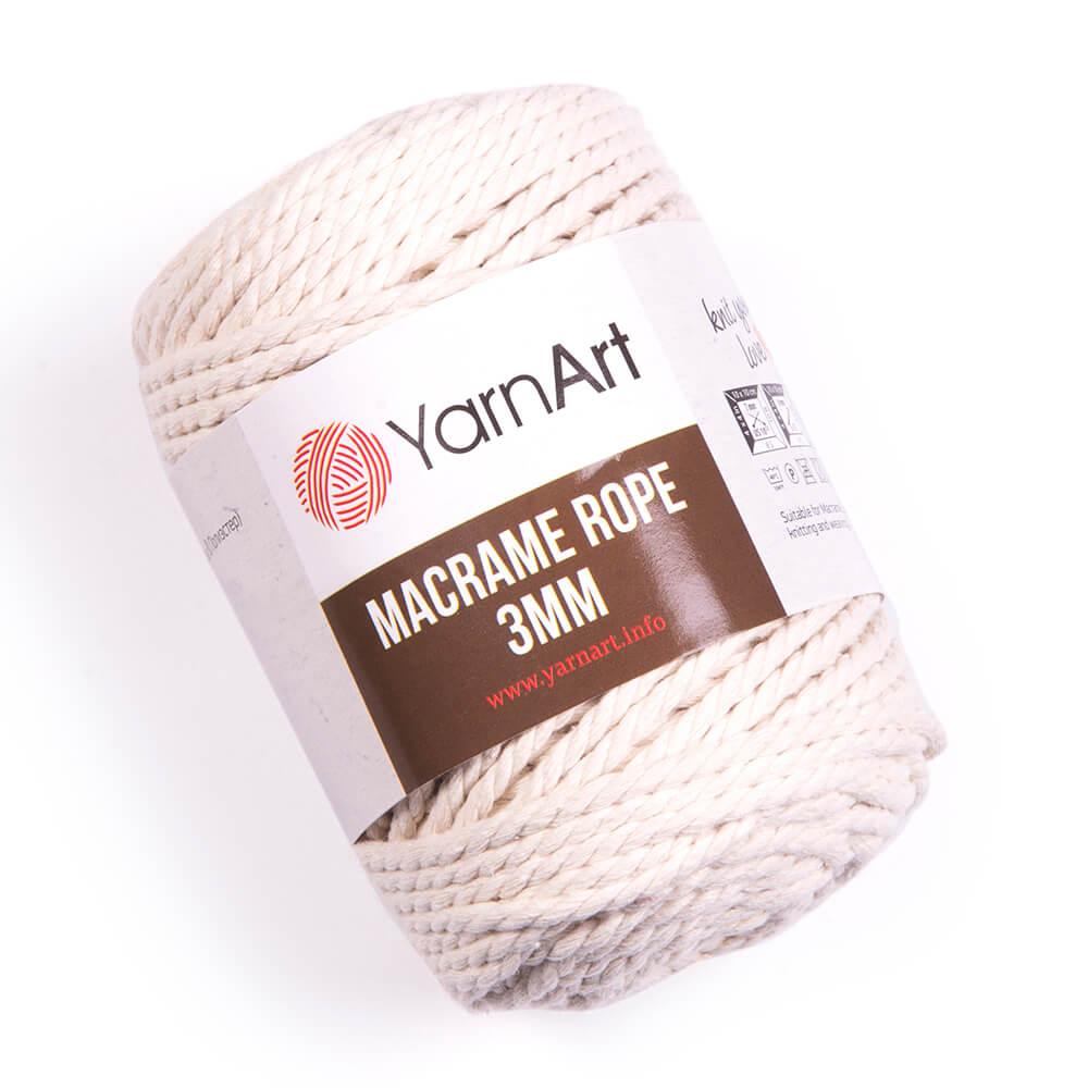 Yarnart MACRAME ROPE 3 Мм (Макраме Роп 3 Мм) № 752 Молочный (Пряжа ...