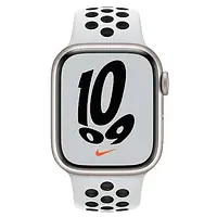 IPhone Apple Watch Series 7 45mm GPS Starlight Aluminium Case Pure Platinum/ Black Nike Sp/B MKNA3 A2474 Гарантия 12 мес