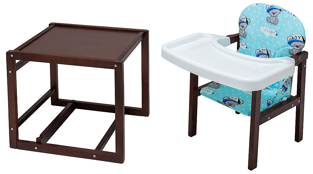 Стільчик-трансформер Babyroom Поні-220 тонований бірюзовий (it's a boy)