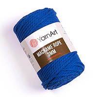 Yarnart MACRAME ROPE 3 мм (Макраме Роп 3 мм) № 772 ярко-синий (Пряжа, нитки для вязания)