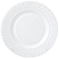 Набір 6 обідніх тарілок Infinite Tenderness Хвиля білі Ø23см, склокераміка
