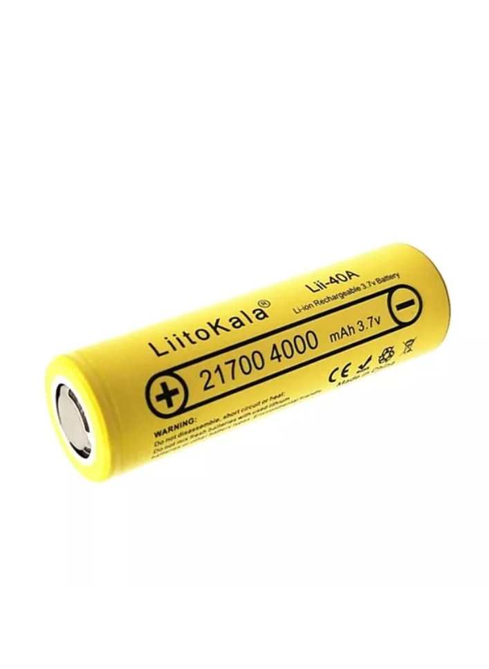 Акумуляторна батарейка LiitoKala 21700 4000 mAh Li-ion 3.7V