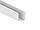 Алюмінієвий профіль для світлодіодної стрічки АЛ-04-1 2 метра білий накладний LEDUA, фото 3