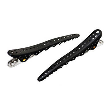 Затискачі для волосся Y. S. Park Shark Clip Black Metal 2 шт
