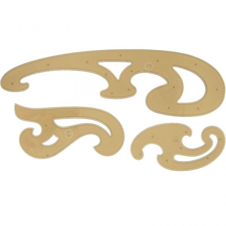 Набір лекал Koh-i-Noor No2 (малий), 3 шт. 750058 (5781)