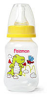 Дитяча пляшечка для годування Fissman Babies "Дракоша" 125мл, жовта