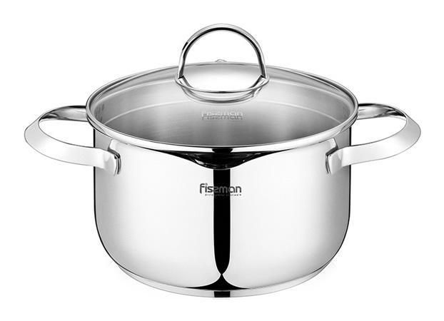 Каструля Fissman Callisto 1.9 л зі скляною перфорованою кришкою