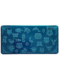 Диск - пластина для стемпінга металевий прямокутний, маленький (12 см на 6 см) QQ-31 (10)