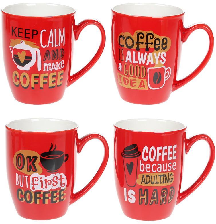 Кухоль порцеляновий "Coffee First" 340 мл