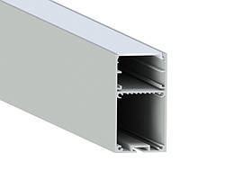 Підвісний профіль для світлодіодної стрічки 67х36 мм з кришкою