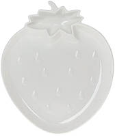 Набір 2 страви "Полуниця" 25.6х21.4х2.9 см порцеляна, білий