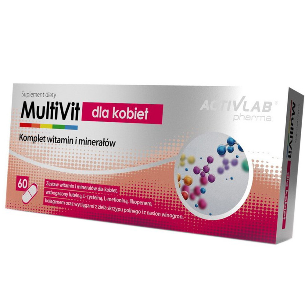 Вітаміни і мінерали для жінок Activlab MultiVit dla Kobiet 60 tab