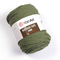 Yarnart MACRAME ROPE 5 мм (Макраме Роп 5 мм) № 787 хаки (Пряжа, нитки для вязания)