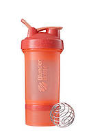 Шейкер спортивний BlenderBottle ProStak 22oz/650ml з 2-ма контейнерами Coral (Original)