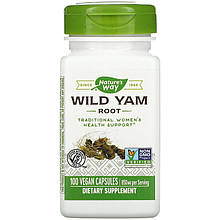 Корінь дикого ямсу Nature's Way "Wild Yam Root" для підтримки жіночого здоров'я, 850 мг (100 капсул)