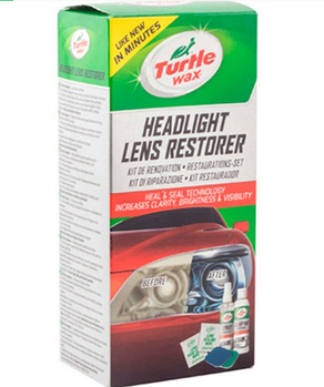 Набір для відновлення автомобільних пластикових фар Turtle Wax, відновлює прозорість скла