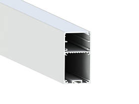 Підвісний профіль для світлодіодної стрічки 67х36 мм з кришкою