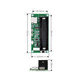 XH-A152 Підсилювач звуку, стерео 5W*2 PAM8403, плата двоканальна MP3 плеєр декодер TF, 18650, фото 5