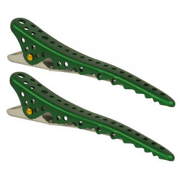 Затискачі для волосся Y. S. Park Shark Clip Green Rock 2 шт