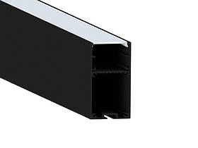 Підвісний профіль для світлодіодної стрічки 67х36 мм з кришкою
