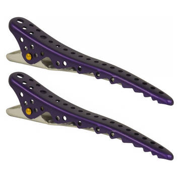 Затискачі для волосся Y. S. Park Shark Clip Deep Purple Metal 2 шт