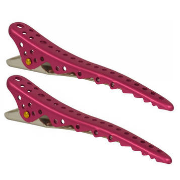 Затискачі для волосся Y. S. Park Shark Clip Pink Metal 2 шт