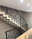 Перила на балкон та огорожі з металу в сучасному стилі, фото 6