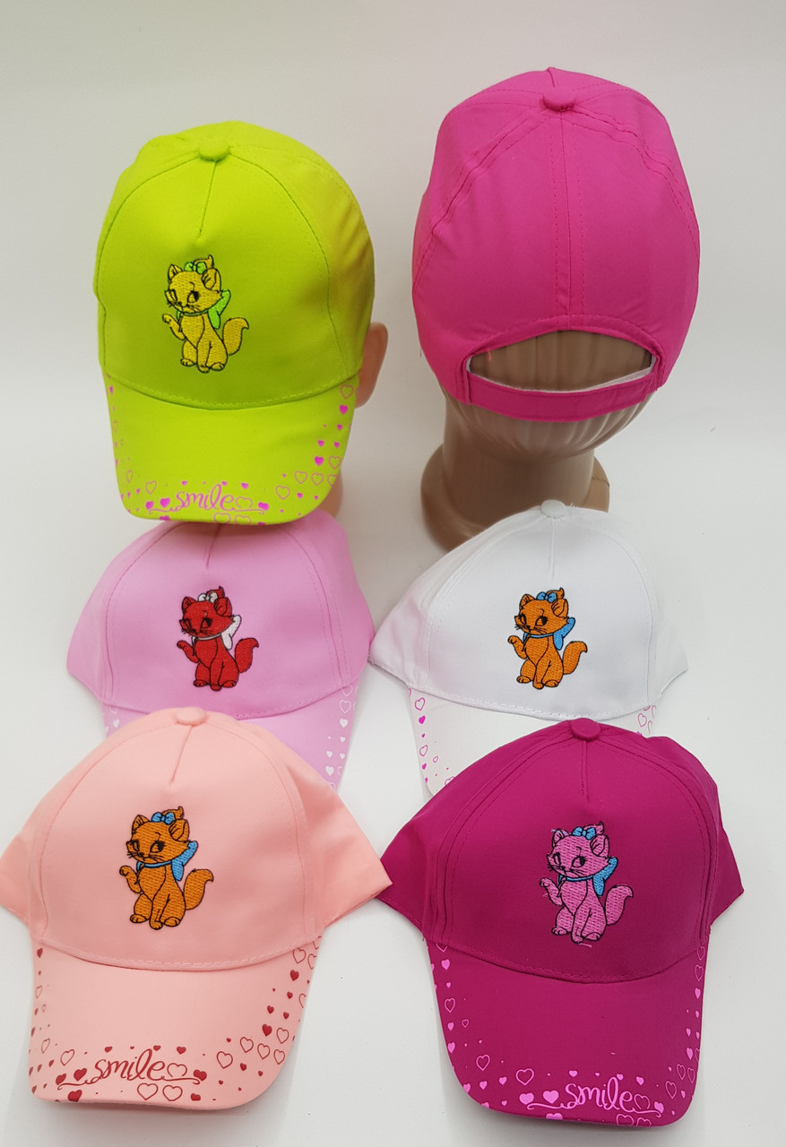 Оптом Кепка дитяча  для дівчинки "Кішечка" р 50