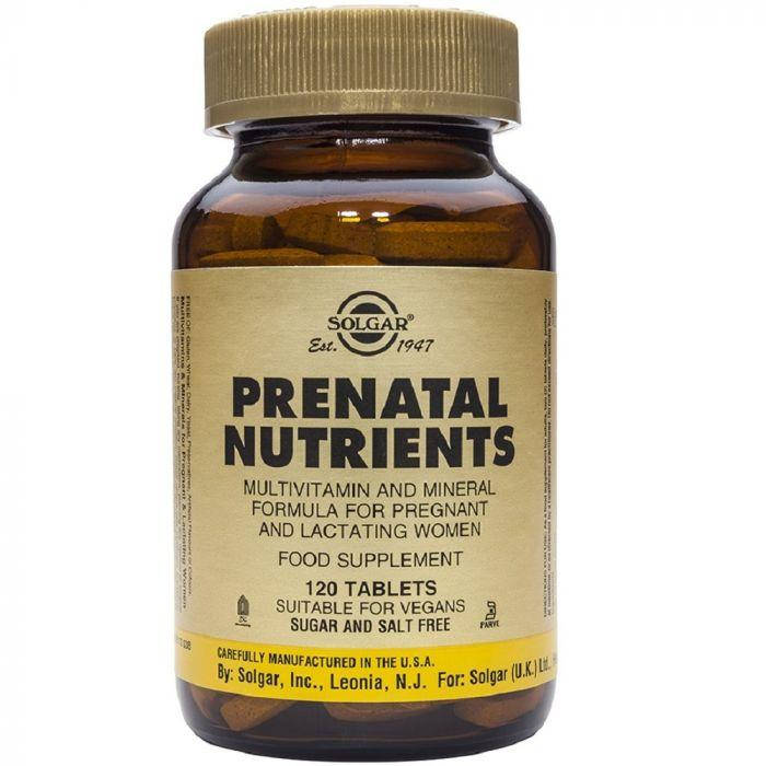 

Витамины для беременных и кормящих Prenatal Nutrients Solgar 120 таблеток