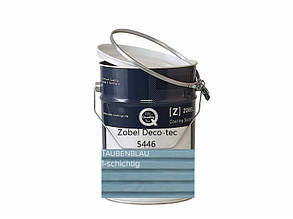 Олія Zobel Deco-tec 5446 TopOil 2in1 UVPlusX для терас та ін. дерев'яних елементів , 3л (Німеччина),колір - Taubenblau/Dove Blue