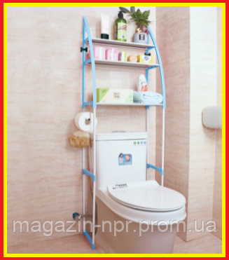 Полка стеллаж в туалет,полка над унитазом,стойка напольная этажерка ...