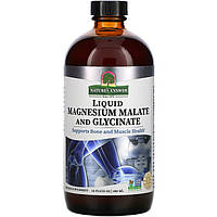 Магний малат и глицинат Nature's Answer "Liquid Magnesium Malate and Glycinate" со вкусом мандарина (480 мл)