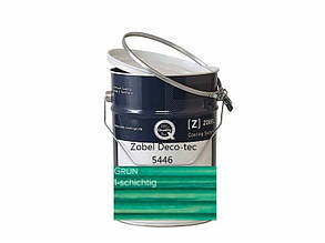 Олія Zobel Deco-tec 5446 TopOil 2in1 UVPlusX для терас та ін. дерев'яних елементів , 3л (Німеччина),колір - Grun