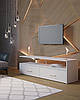 Довга тумба під телевізор з шухлядами та полицями Opendoors тв тумба в стилі лофт у спальню /вітальню, фото 3
