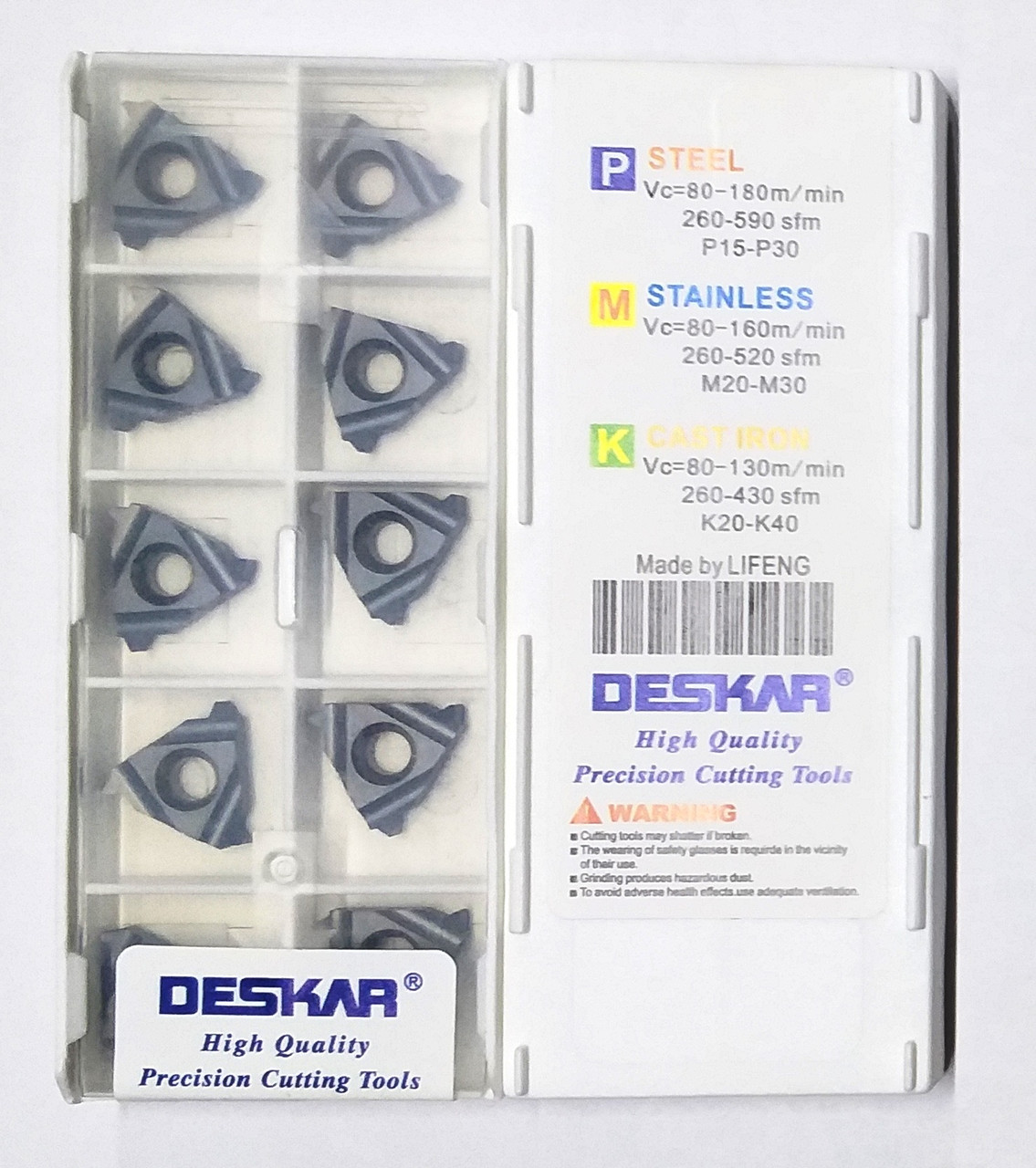 16 IR 16 W LDA (сталь, нерж.сталь, кольор.метал) Твердосплавна пластина для токарного різця