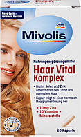 Mivolis Haar Vital Komplex mit Zink комплекс для зміцнення та росту волосся 60 капсул